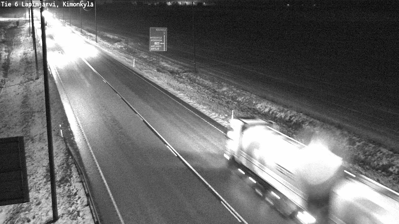 Weather Camera Image Väg 6 Lapinjärvi, Kimoböle, Lapinjärvi, Uusimaa
