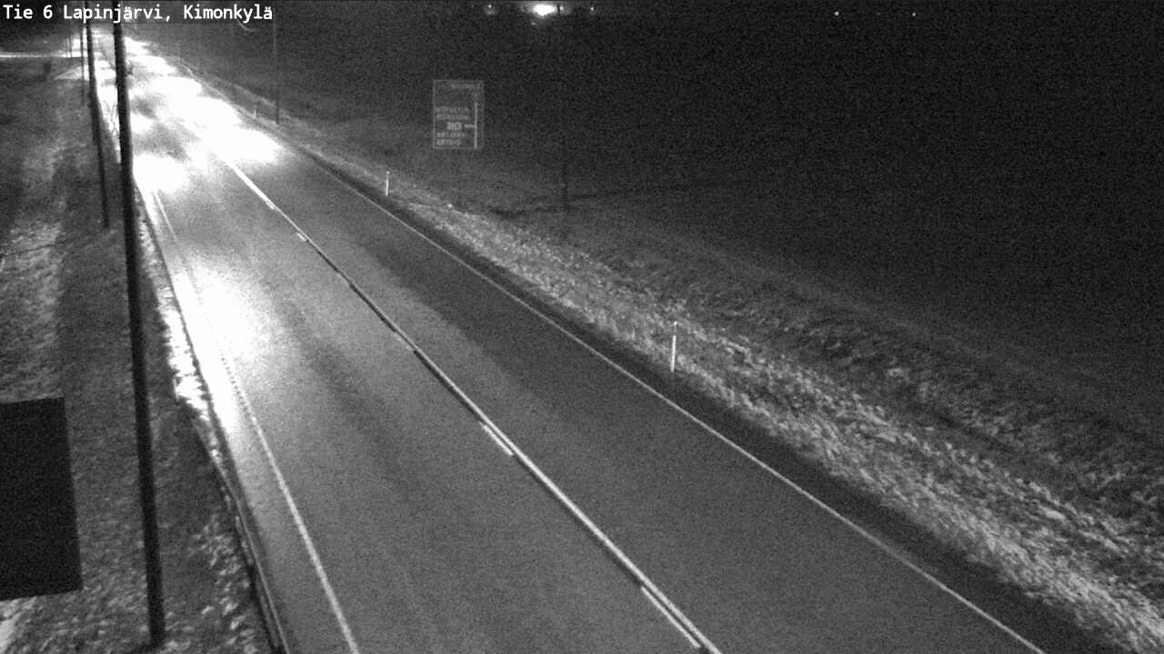 Weather Camera Image Väg 6 Lapinjärvi, Kimoböle, Lapinjärvi, Uusimaa