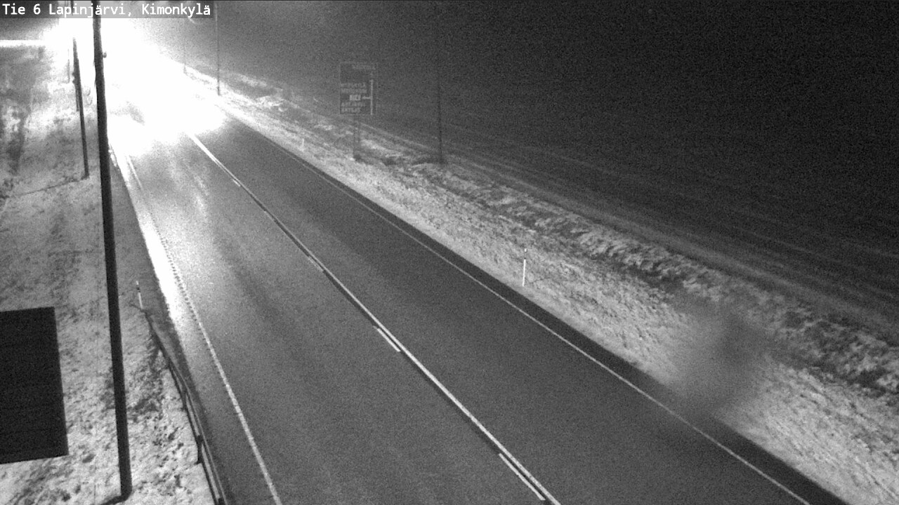 Weather Camera Image Väg 6 Lapinjärvi, Kimoböle, Lapinjärvi, Uusimaa