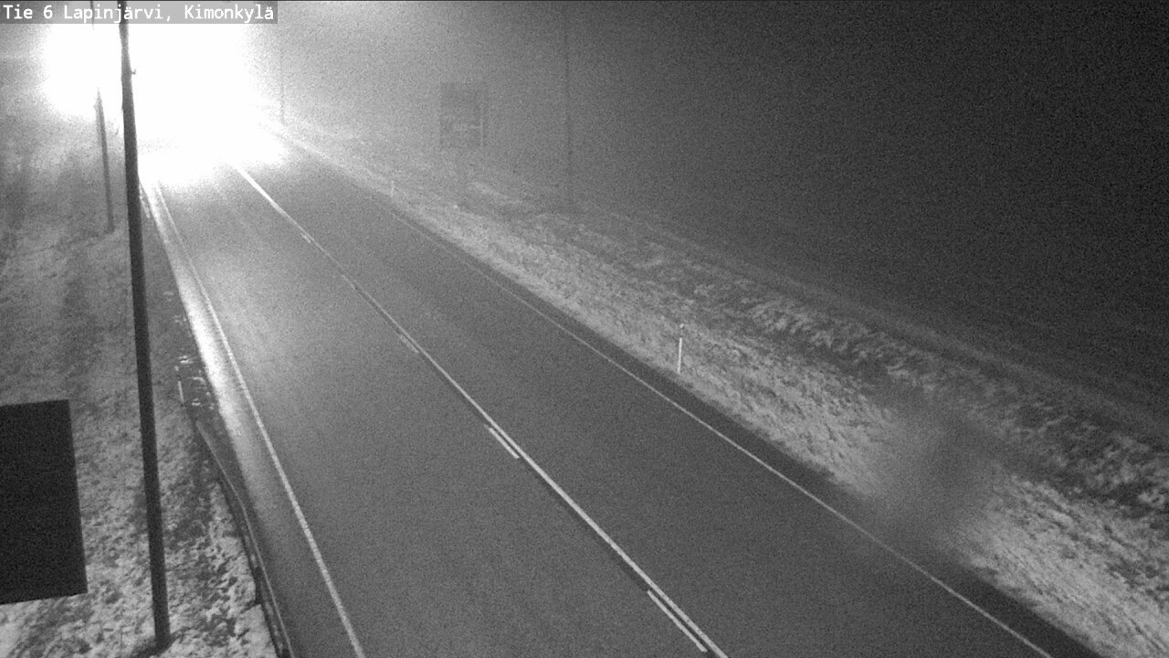 Weather Camera Image Väg 6 Lapinjärvi, Kimoböle, Lapinjärvi, Uusimaa