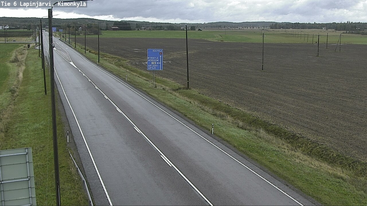 Weather Camera Image Väg 6 Lapinjärvi, Kimoböle, Lapinjärvi, Uusimaa