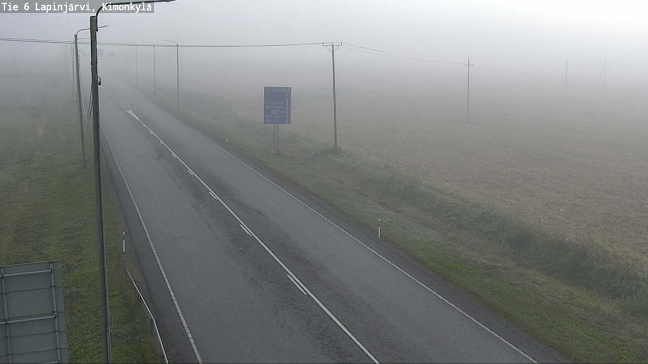 Weather Camera Image Väg 6 Lapinjärvi, Kimoböle, Lapinjärvi, Uusimaa