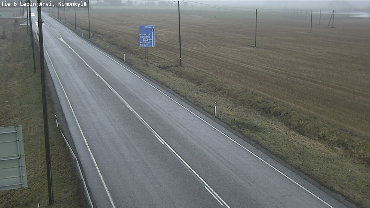 Weather Camera Image Väg 6 Lapinjärvi, Kimoböle, Lapinjärvi, Uusimaa