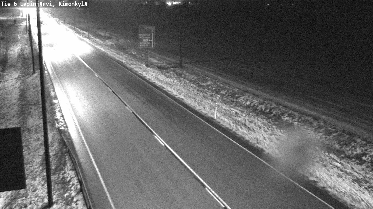 Weather Camera Image Väg 6 Lapinjärvi, Kimoböle, Lapinjärvi, Uusimaa