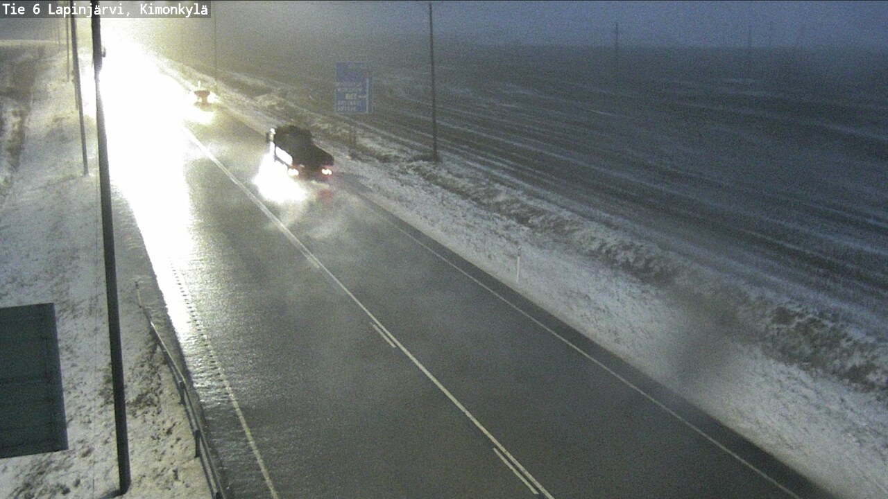 Weather Camera Image Väg 6 Lapinjärvi, Kimoböle, Lapinjärvi, Uusimaa