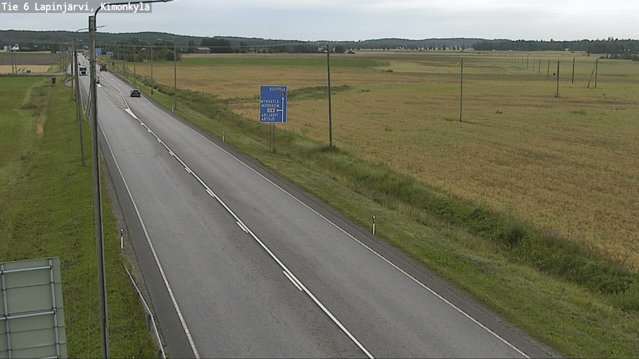 Weather Camera Image Road 6 Lapinjärvi, Kimonkylä, Lapinjärvi, Uusimaa