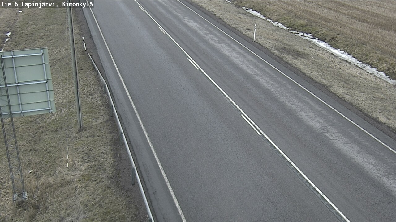 Weather Camera Image Road 6 Lapinjärvi, Kimonkylä, Lapinjärvi, Uusimaa