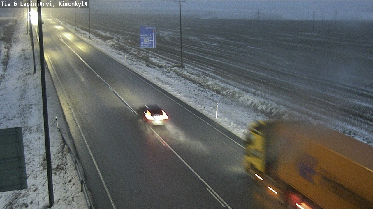 Weather Camera Image Väg 6 Lapinjärvi, Kimoböle, Lapinjärvi, Uusimaa
