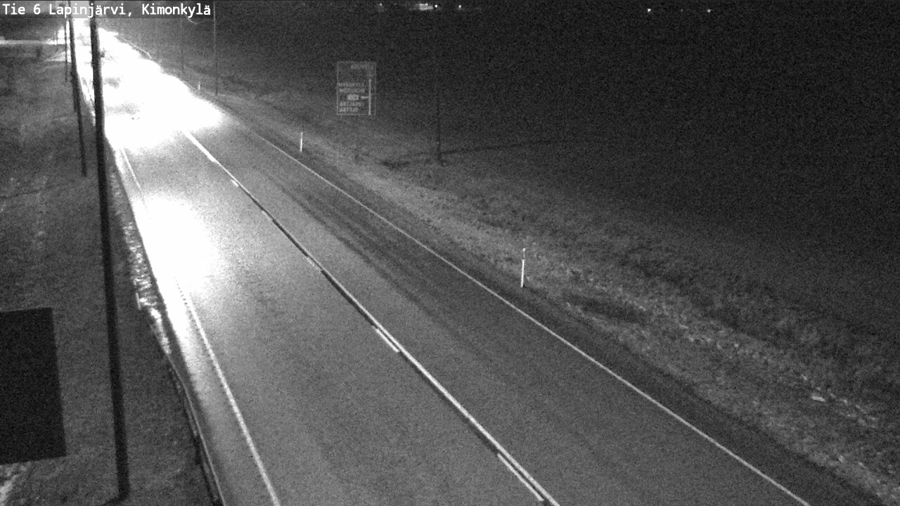 Weather Camera Image Väg 6 Lapinjärvi, Kimoböle, Lapinjärvi, Uusimaa