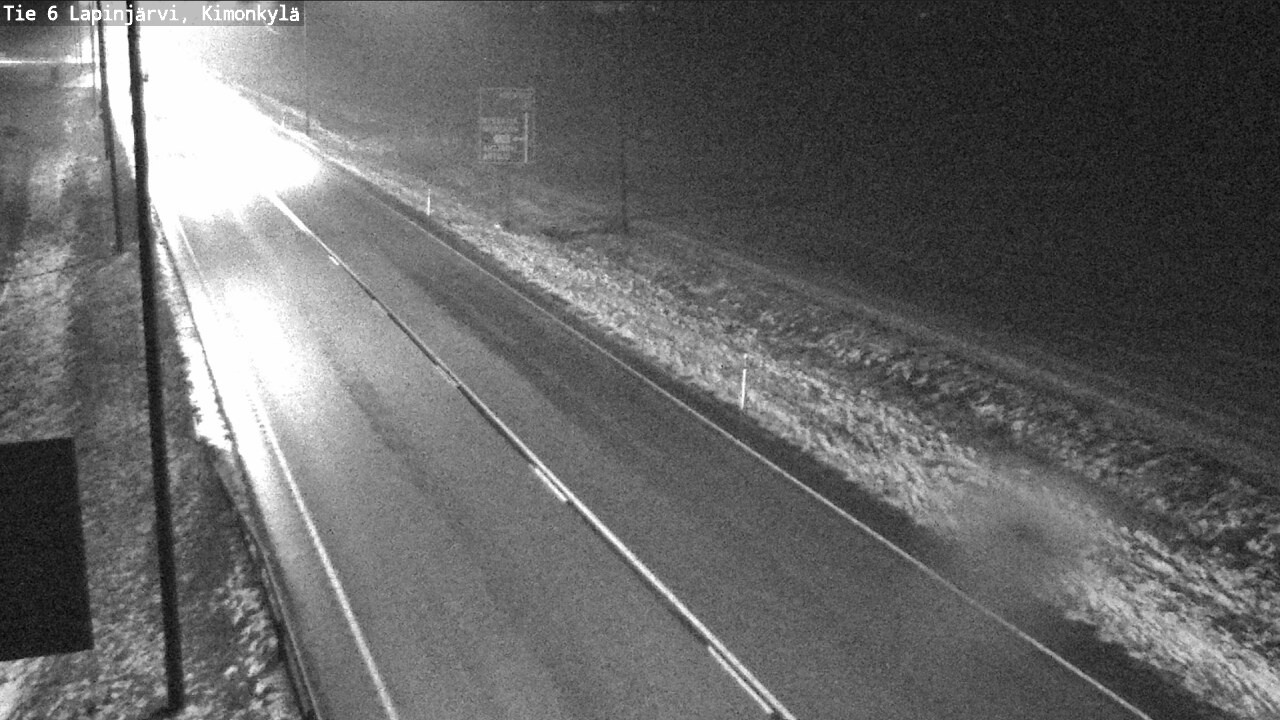 Weather Camera Image Väg 6 Lapinjärvi, Kimoböle, Lapinjärvi, Uusimaa