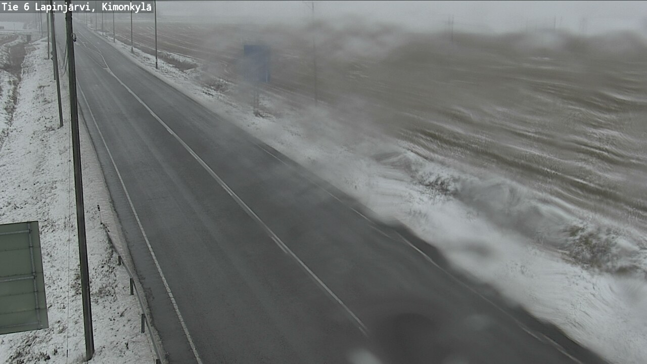 Weather Camera Image Väg 6 Lapinjärvi, Kimoböle, Lapinjärvi, Uusimaa