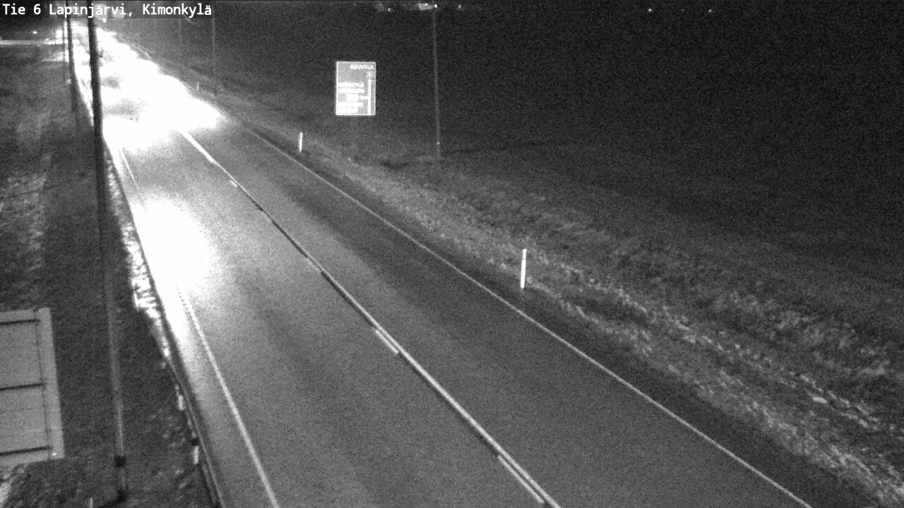Weather Camera Image Väg 6 Lapinjärvi, Kimoböle, Lapinjärvi, Uusimaa