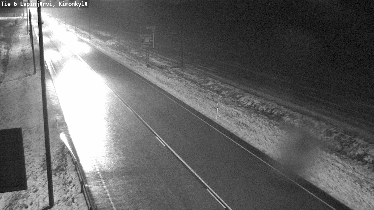 Weather Camera Image Väg 6 Lapinjärvi, Kimoböle, Lapinjärvi, Uusimaa