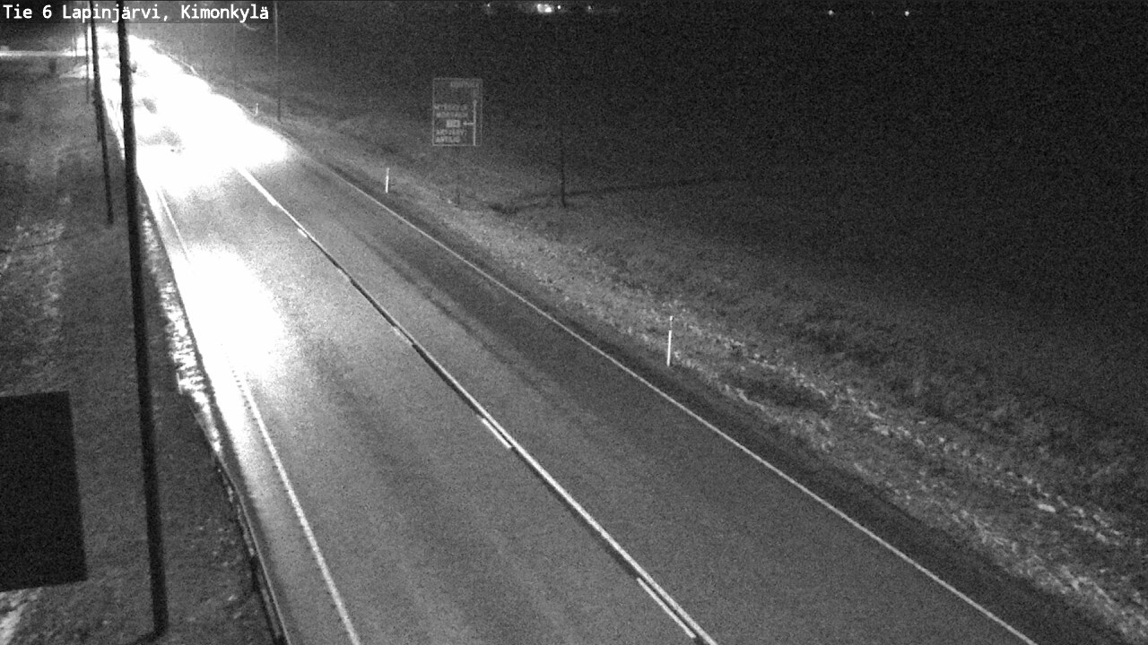 Weather Camera Image Väg 6 Lapinjärvi, Kimoböle, Lapinjärvi, Uusimaa