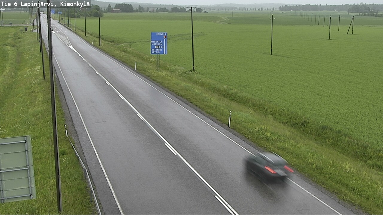 Weather Camera Image Road 6 Lapinjärvi, Kimonkylä, Lapinjärvi, Uusimaa