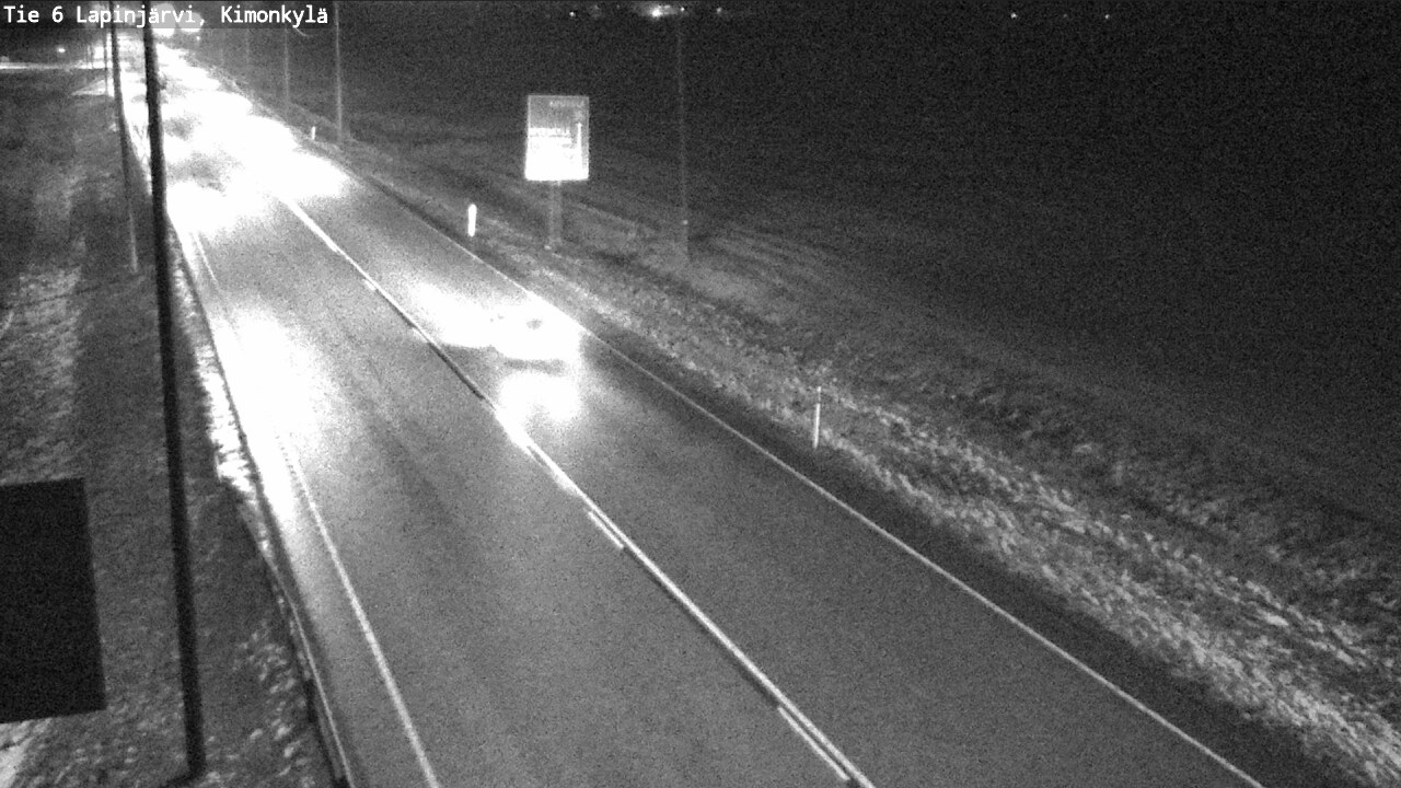 Weather Camera Image Väg 6 Lapinjärvi, Kimoböle, Lapinjärvi, Uusimaa
