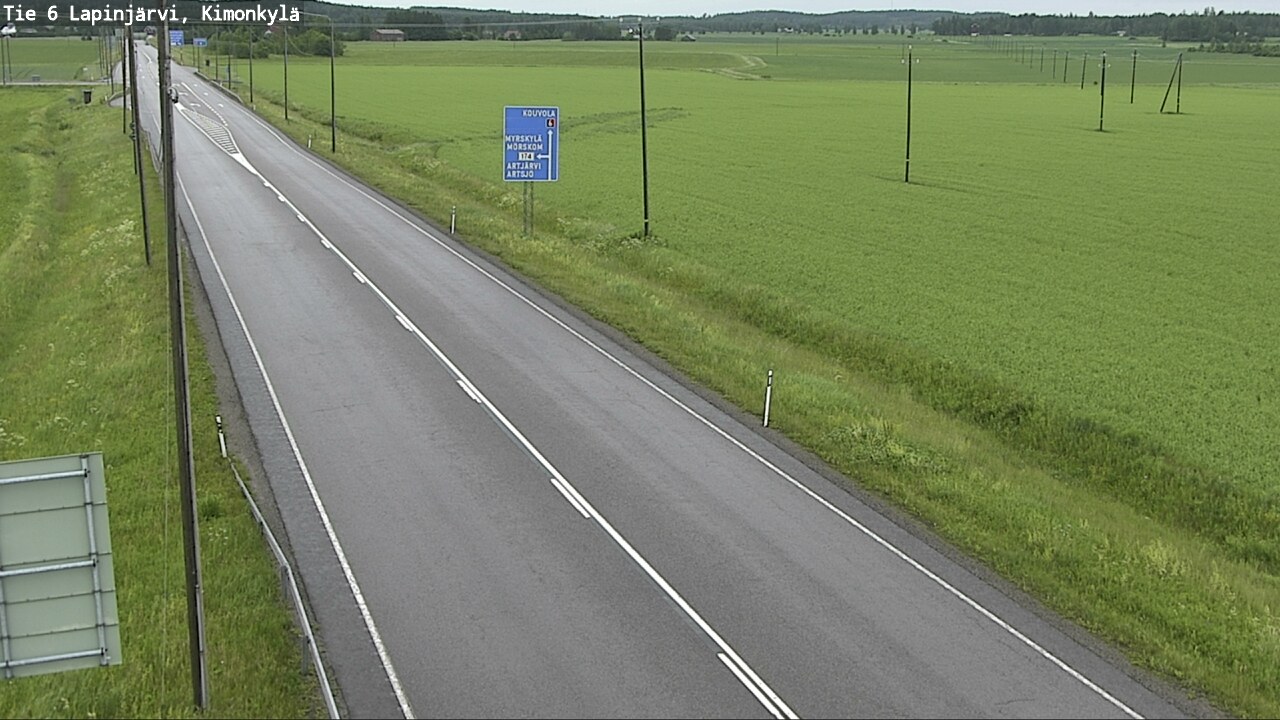 Weather Camera Image Väg 6 Lapinjärvi, Kimoböle, Lapinjärvi, Uusimaa