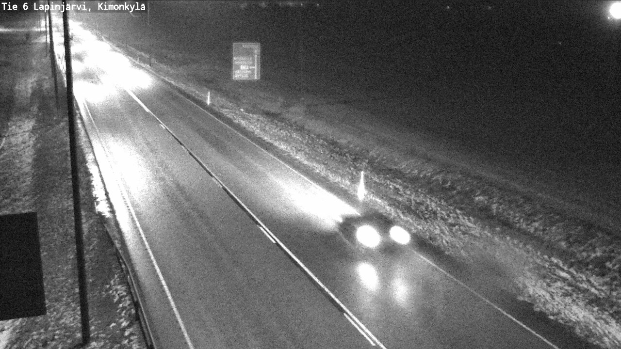 Weather Camera Image Väg 6 Lapinjärvi, Kimoböle, Lapinjärvi, Uusimaa