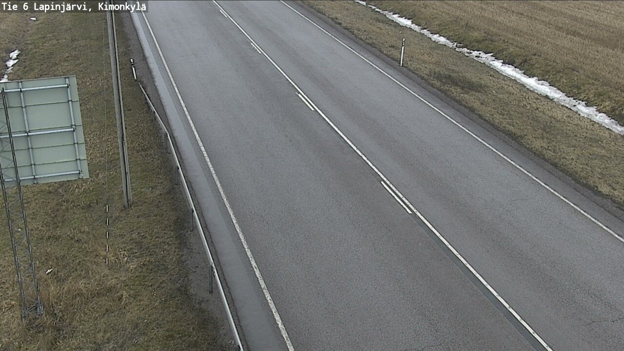 Weather Camera Image Väg 6 Lapinjärvi, Kimoböle, Lapinjärvi, Uusimaa