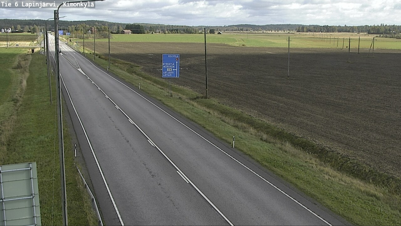 Weather Camera Image Road 6 Lapinjärvi, Kimonkylä, Lapinjärvi, Uusimaa