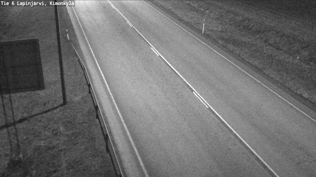 Weather Camera Image Road 6 Lapinjärvi, Kimonkylä, Lapinjärvi, Uusimaa