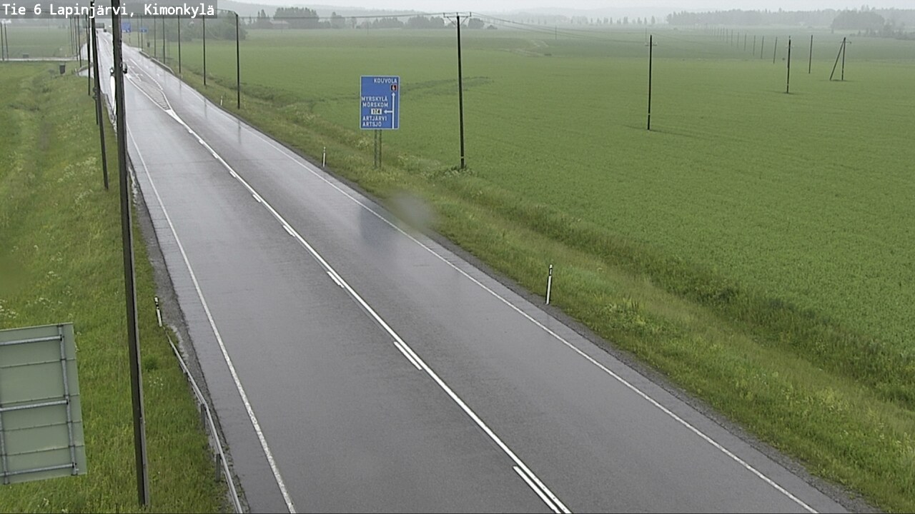 Weather Camera Image Road 6 Lapinjärvi, Kimonkylä, Lapinjärvi, Uusimaa