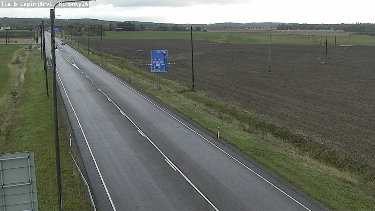 Weather Camera Image Road 6 Lapinjärvi, Kimonkylä, Lapinjärvi, Uusimaa