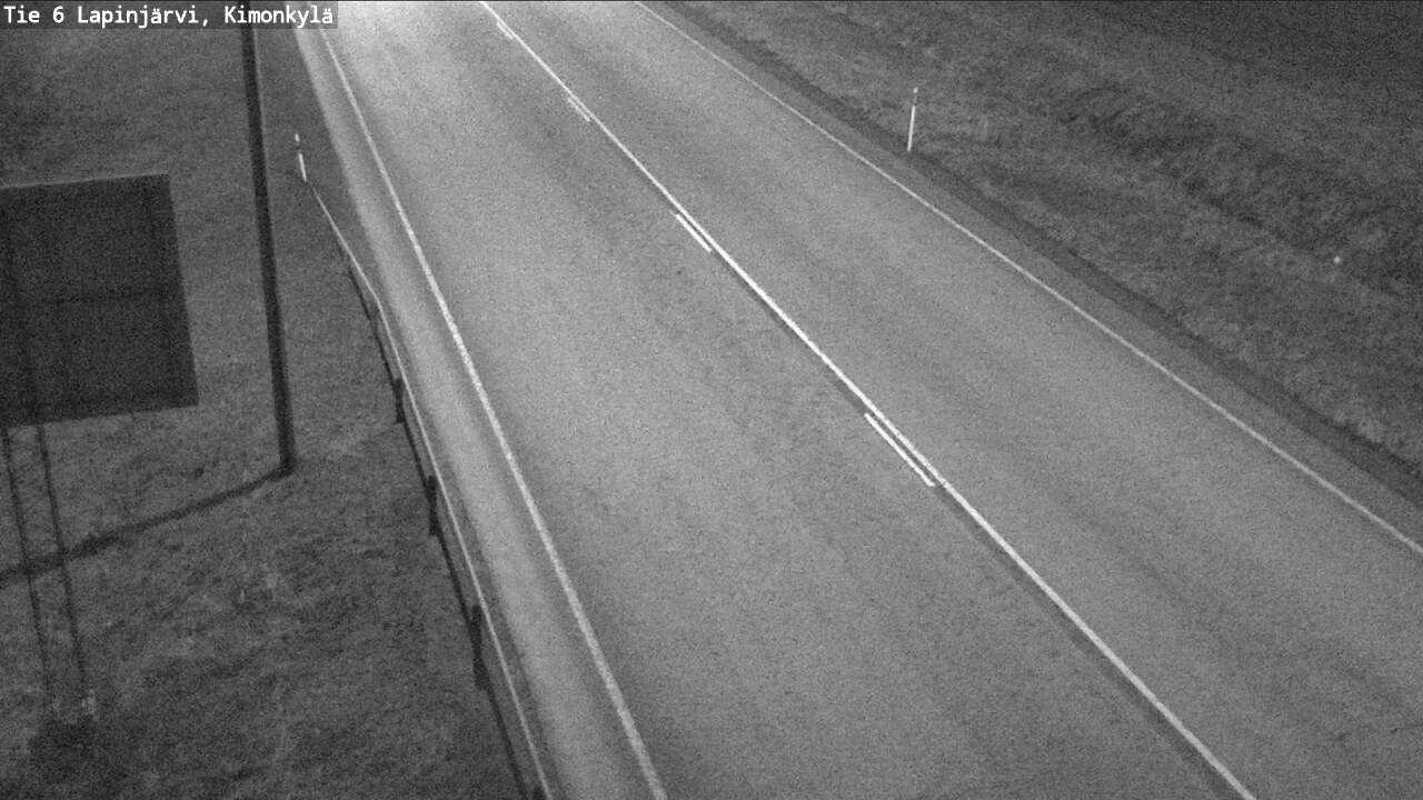Weather Camera Image Road 6 Lapinjärvi, Kimonkylä, Lapinjärvi, Uusimaa