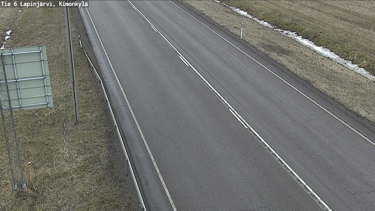 Weather Camera Image Väg 6 Lapinjärvi, Kimoböle, Lapinjärvi, Uusimaa