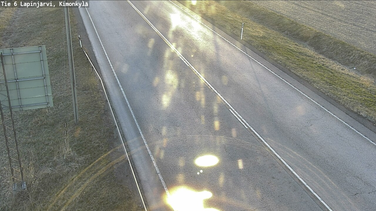 Weather Camera Image Road 6 Lapinjärvi, Kimonkylä, Lapinjärvi, Uusimaa