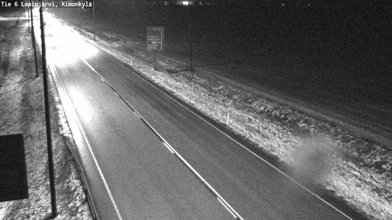 Weather Camera Image Väg 6 Lapinjärvi, Kimoböle, Lapinjärvi, Uusimaa