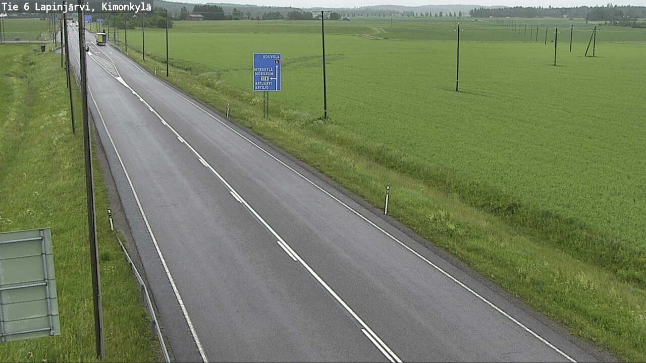 Weather Camera Image Road 6 Lapinjärvi, Kimonkylä, Lapinjärvi, Uusimaa