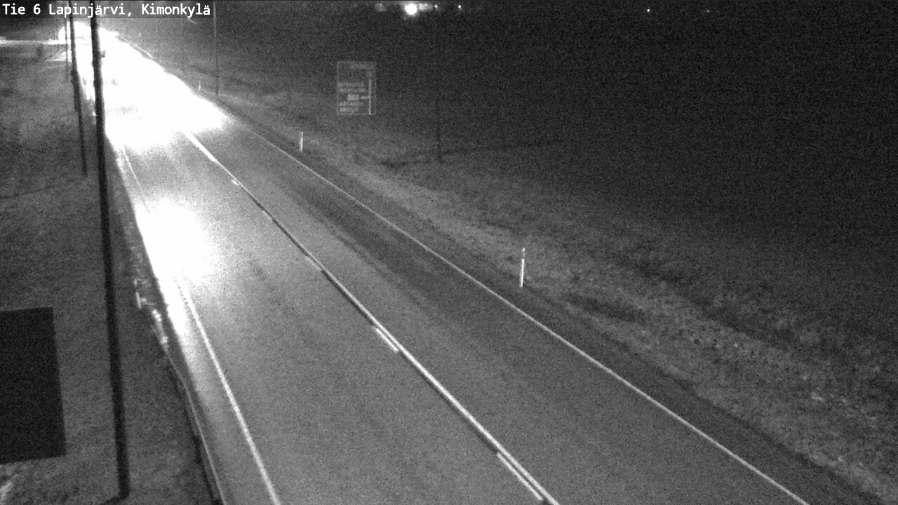 Weather Camera Image Väg 6 Lapinjärvi, Kimoböle, Lapinjärvi, Uusimaa
