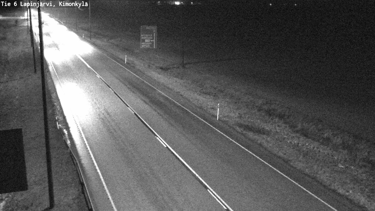 Weather Camera Image Väg 6 Lapinjärvi, Kimoböle, Lapinjärvi, Uusimaa