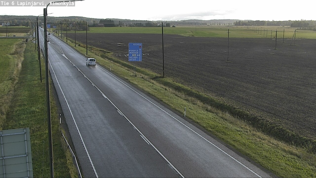 Weather Camera Image Väg 6 Lapinjärvi, Kimoböle, Lapinjärvi, Uusimaa