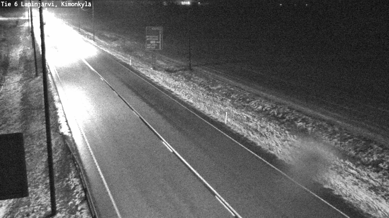 Weather Camera Image Väg 6 Lapinjärvi, Kimoböle, Lapinjärvi, Uusimaa