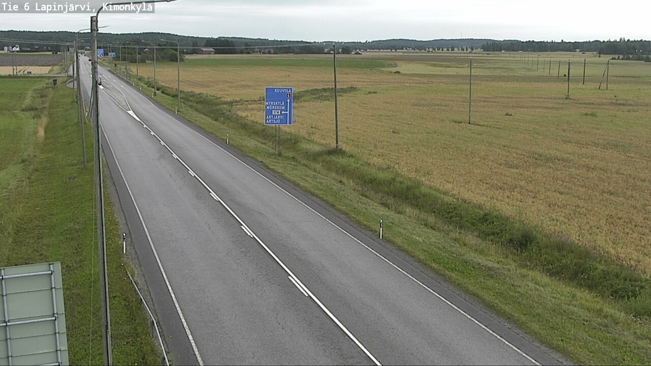 Weather Camera Image Road 6 Lapinjärvi, Kimonkylä, Lapinjärvi, Uusimaa