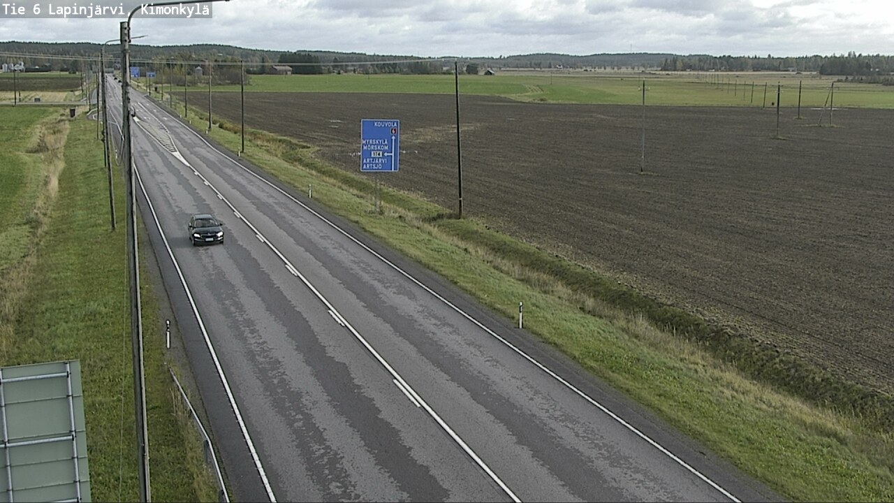 Weather Camera Image Road 6 Lapinjärvi, Kimonkylä, Lapinjärvi, Uusimaa