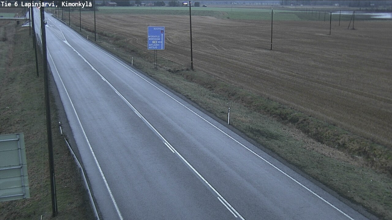 Weather Camera Image Väg 6 Lapinjärvi, Kimoböle, Lapinjärvi, Uusimaa