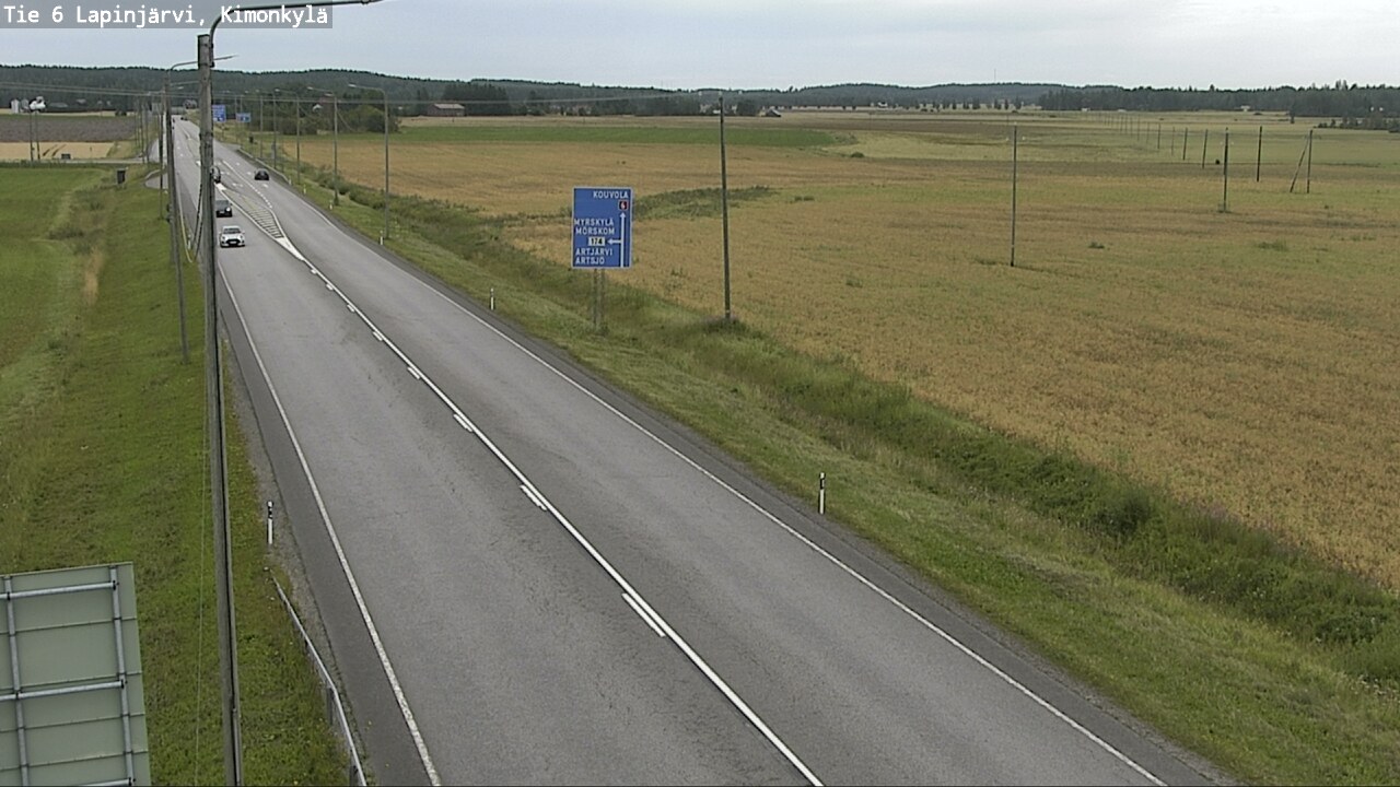 Weather Camera Image Road 6 Lapinjärvi, Kimonkylä, Lapinjärvi, Uusimaa