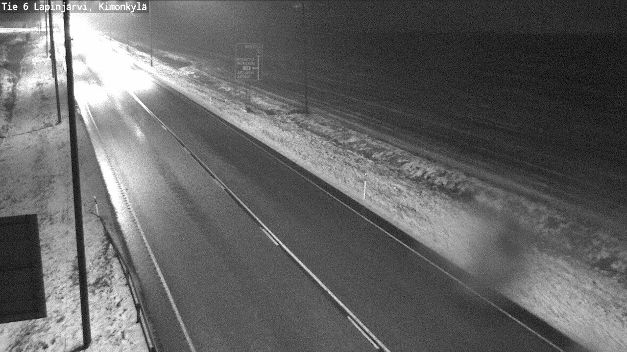 Weather Camera Image Väg 6 Lapinjärvi, Kimoböle, Lapinjärvi, Uusimaa