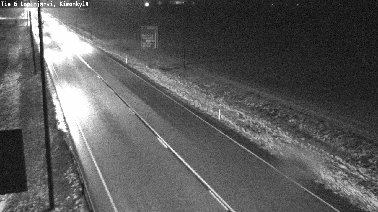 Weather Camera Image Väg 6 Lapinjärvi, Kimoböle, Lapinjärvi, Uusimaa