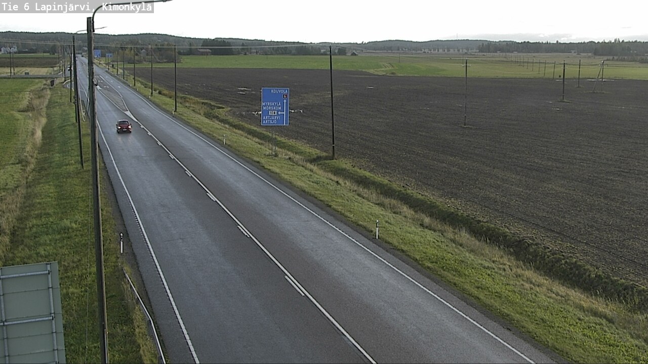 Weather Camera Image Väg 6 Lapinjärvi, Kimoböle, Lapinjärvi, Uusimaa