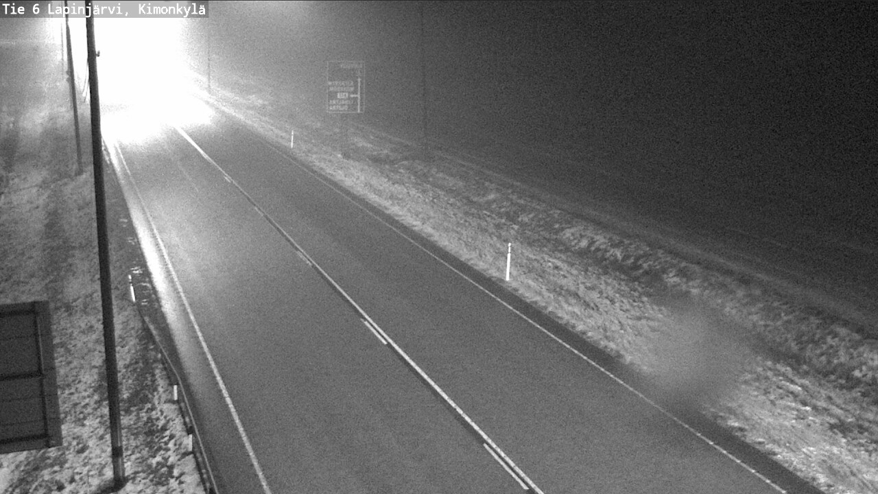 Weather Camera Image Väg 6 Lapinjärvi, Kimoböle, Lapinjärvi, Uusimaa