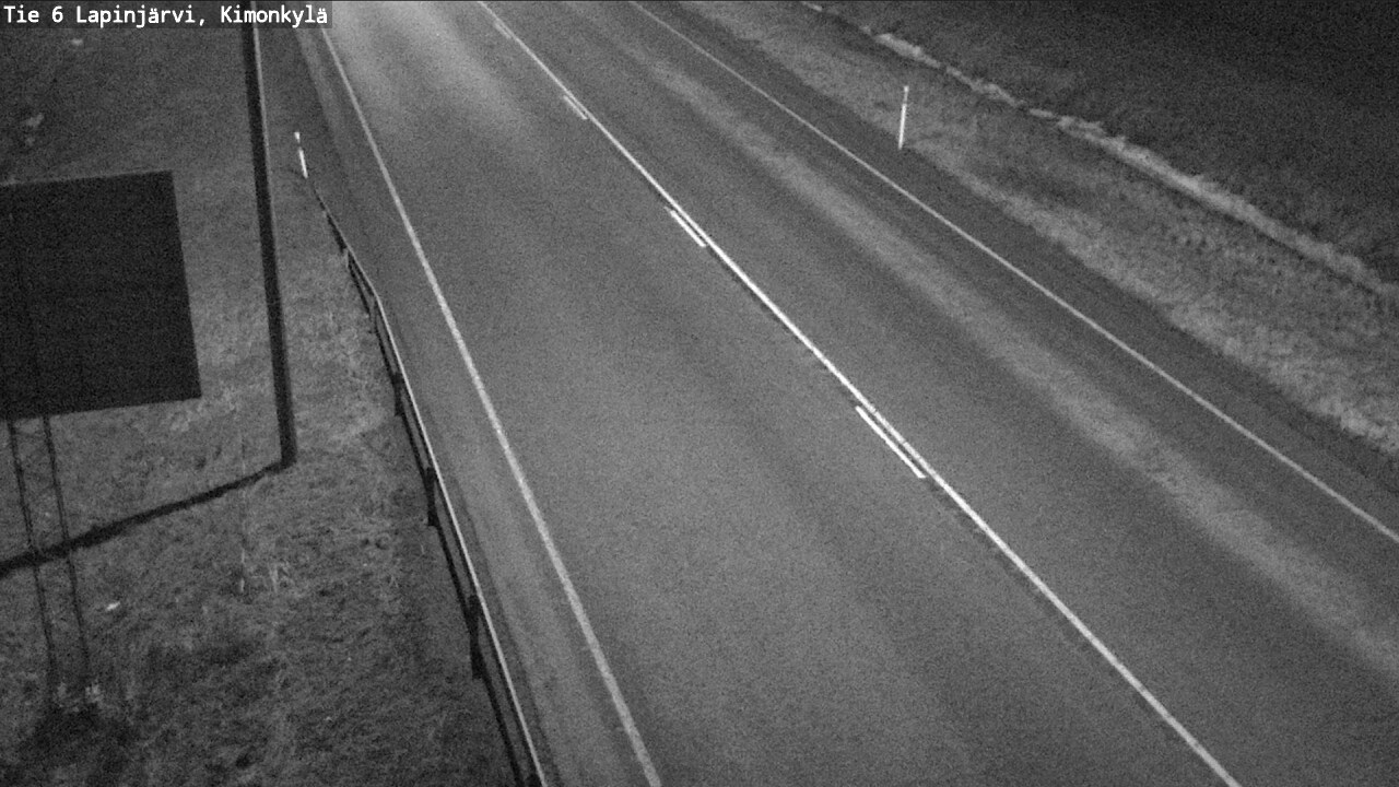 Weather Camera Image Road 6 Lapinjärvi, Kimonkylä, Lapinjärvi, Uusimaa