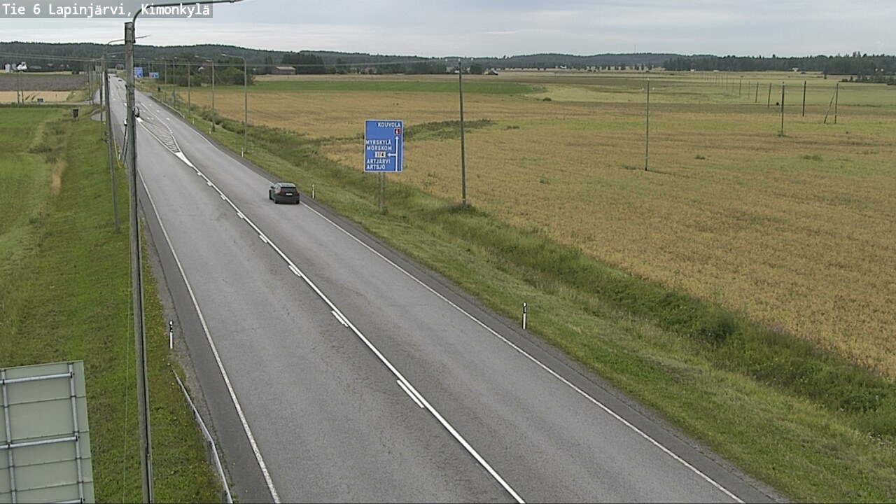 Weather Camera Image Road 6 Lapinjärvi, Kimonkylä, Lapinjärvi, Uusimaa