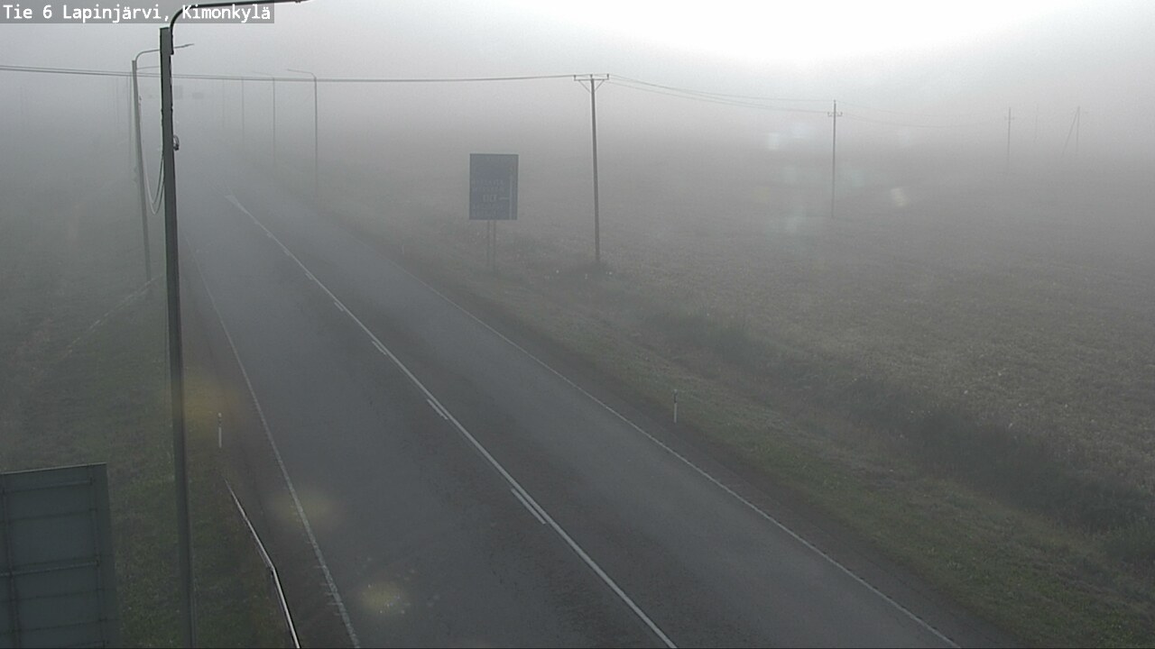 Weather Camera Image Väg 6 Lapinjärvi, Kimoböle, Lapinjärvi, Uusimaa