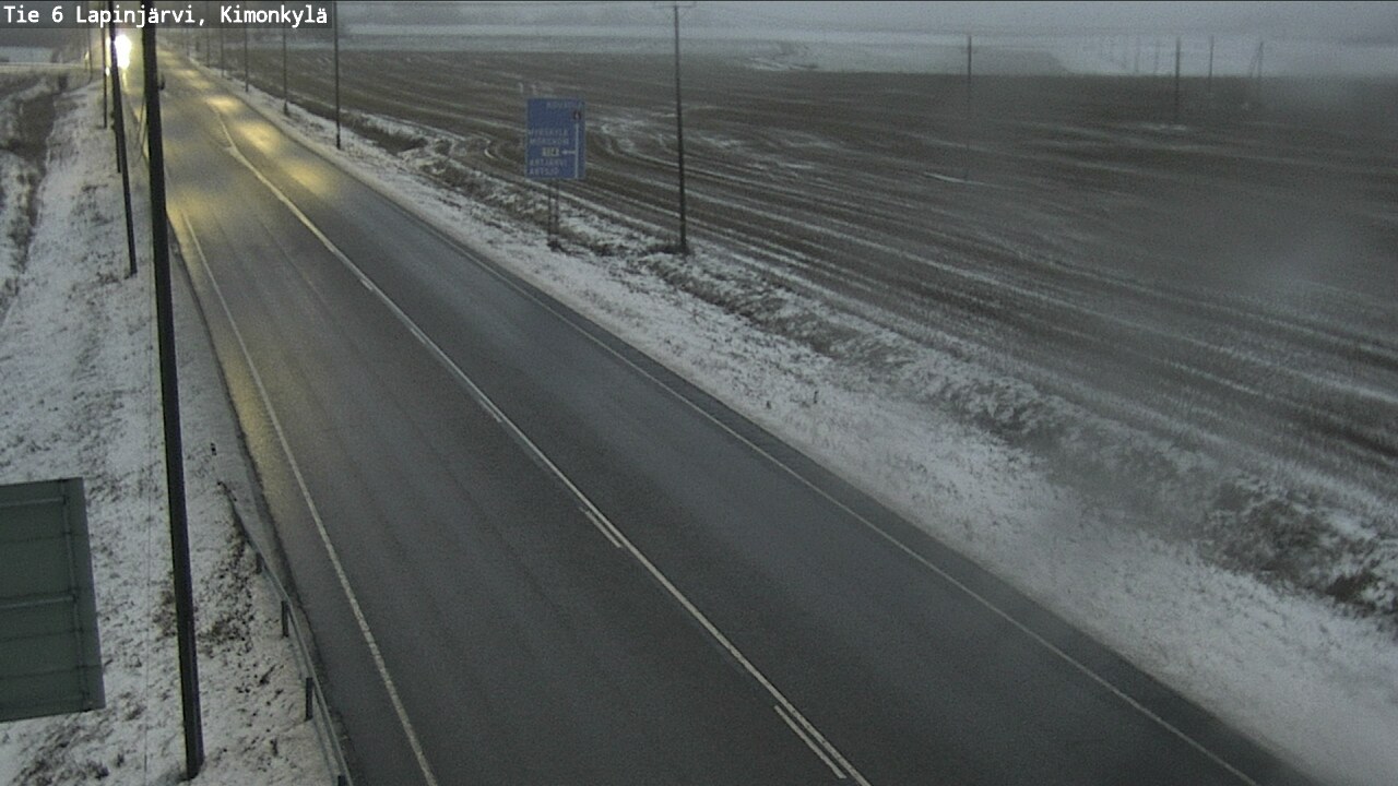 Weather Camera Image Väg 6 Lapinjärvi, Kimoböle, Lapinjärvi, Uusimaa