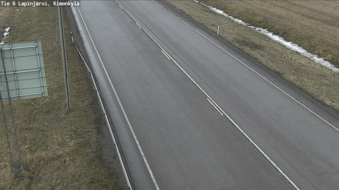 Weather Camera Image Väg 6 Lapinjärvi, Kimoböle, Lapinjärvi, Uusimaa