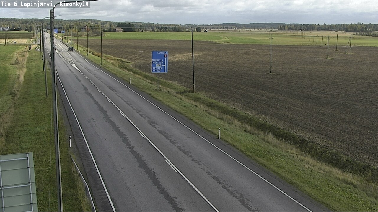 Weather Camera Image Road 6 Lapinjärvi, Kimonkylä, Lapinjärvi, Uusimaa